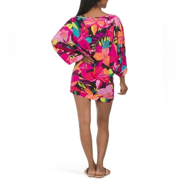 NWT Trina Turk Solar Floral Swim Cover Up Tunic Dress - Picture 2 of 11